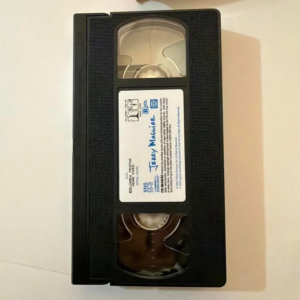 Y2K‎ retro Sports Comedy 1990 VHS Rush Hour , 1998 & Jerry Maguire VHS Tape